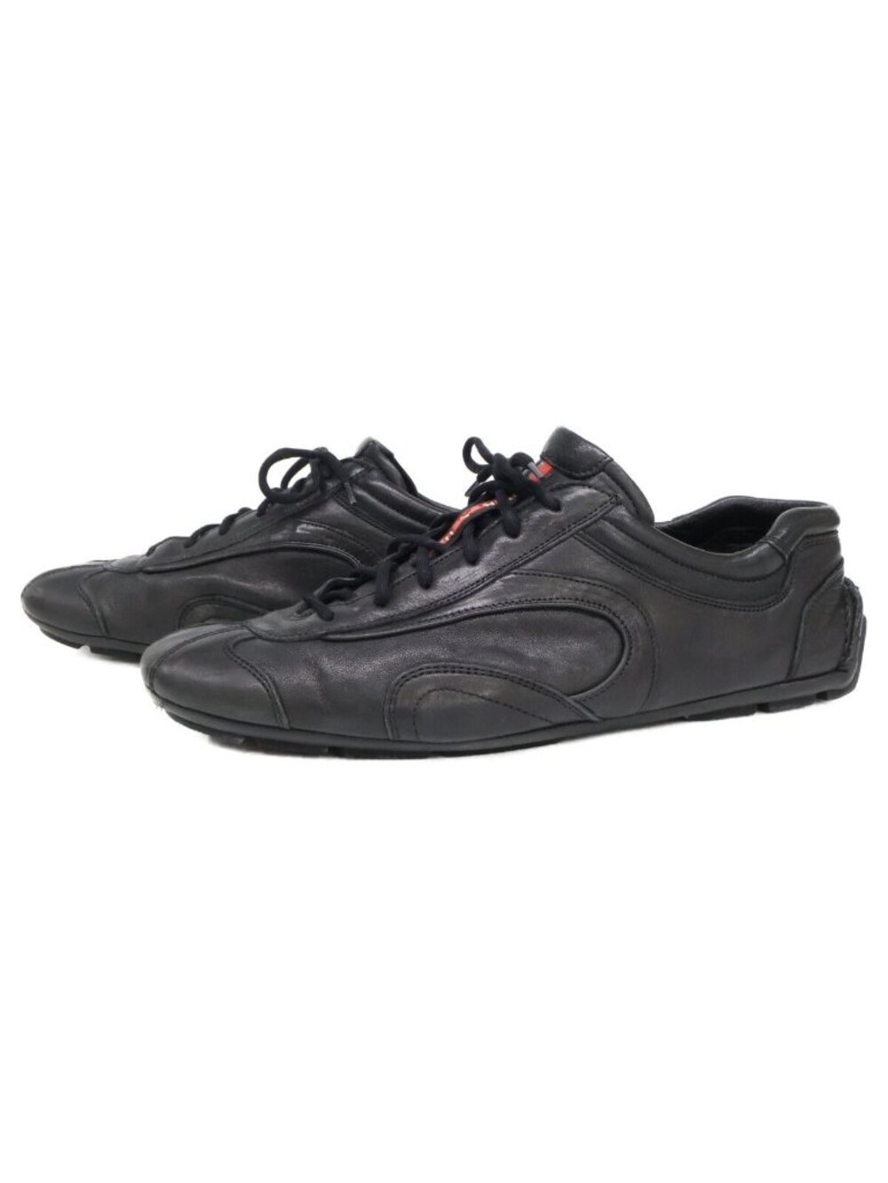Prada Sport Montecarlo Leather Low Cut Sneakers 10